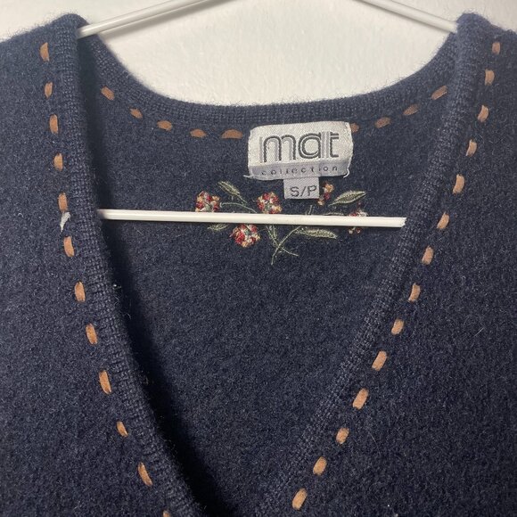 MAT collection boiled wool sleeveless vest - Picture 5 of 6